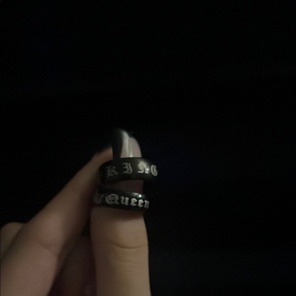 Black King & Queen Ring